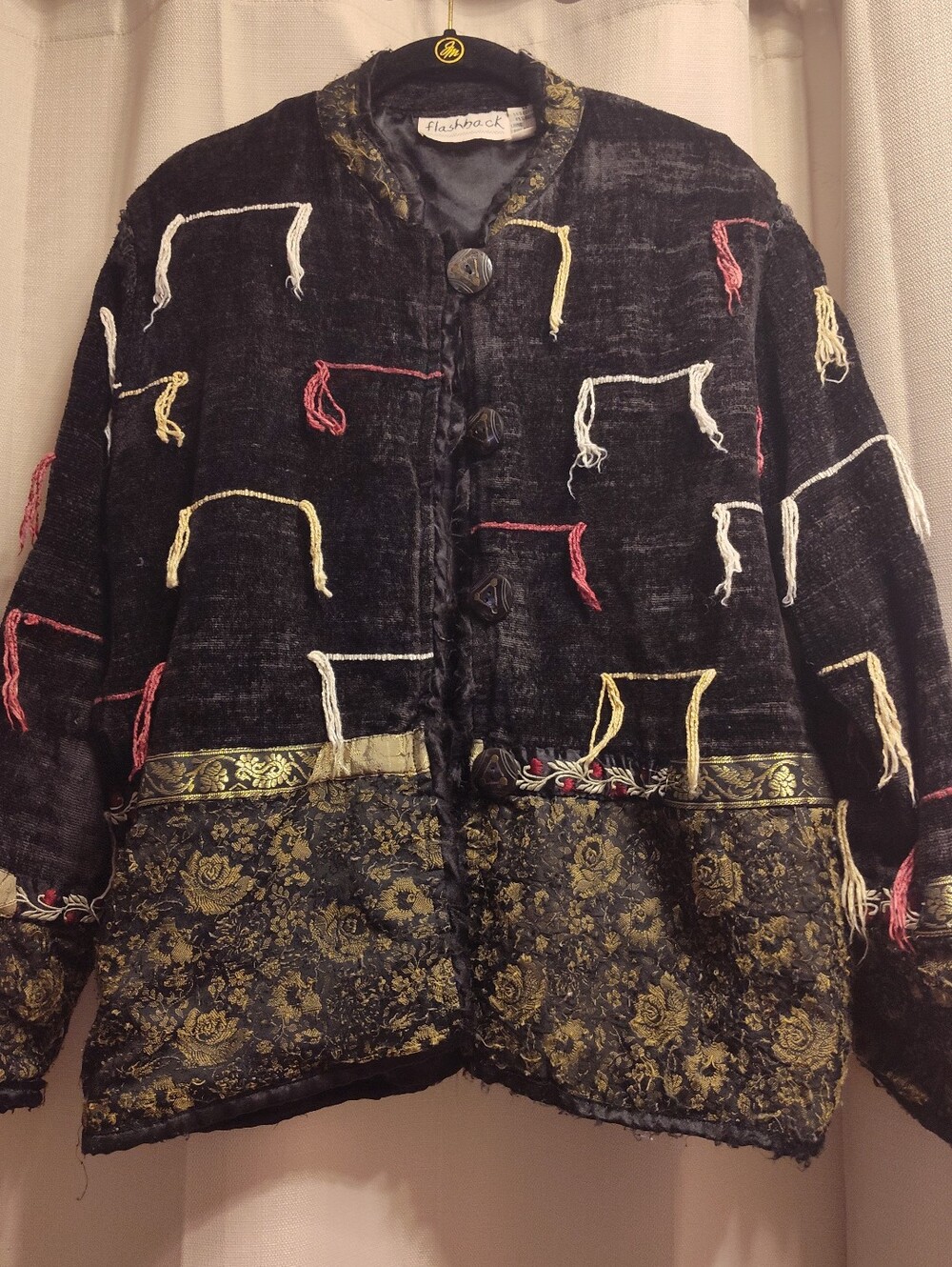 Vintage Flashback Jackets Embroidered Women Size M Boho Retro